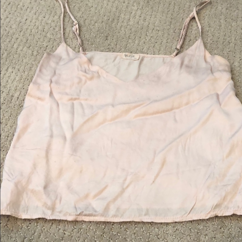 Blush silky brandy Melville tank top